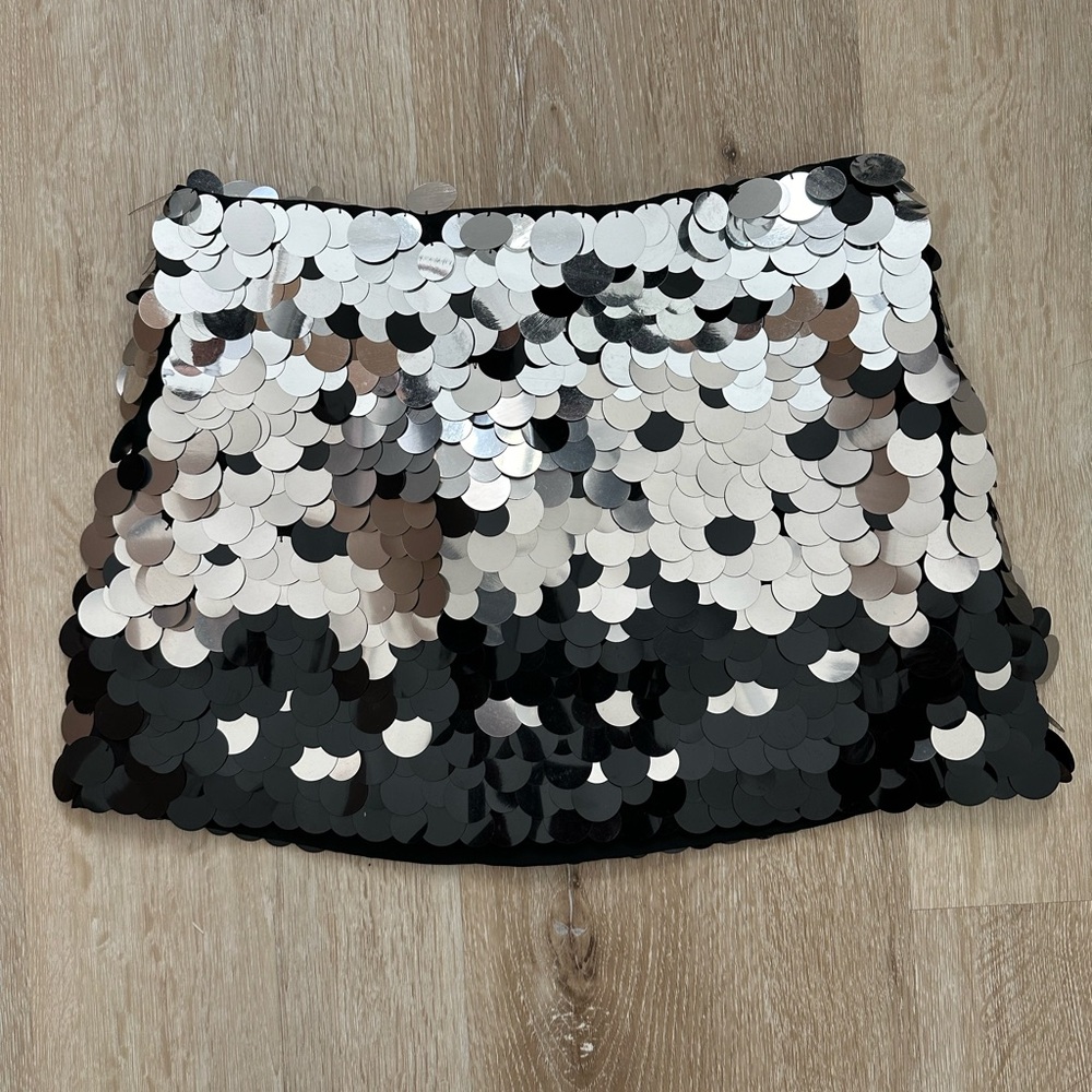 Alice + Olivia Sequin Mini Skirt